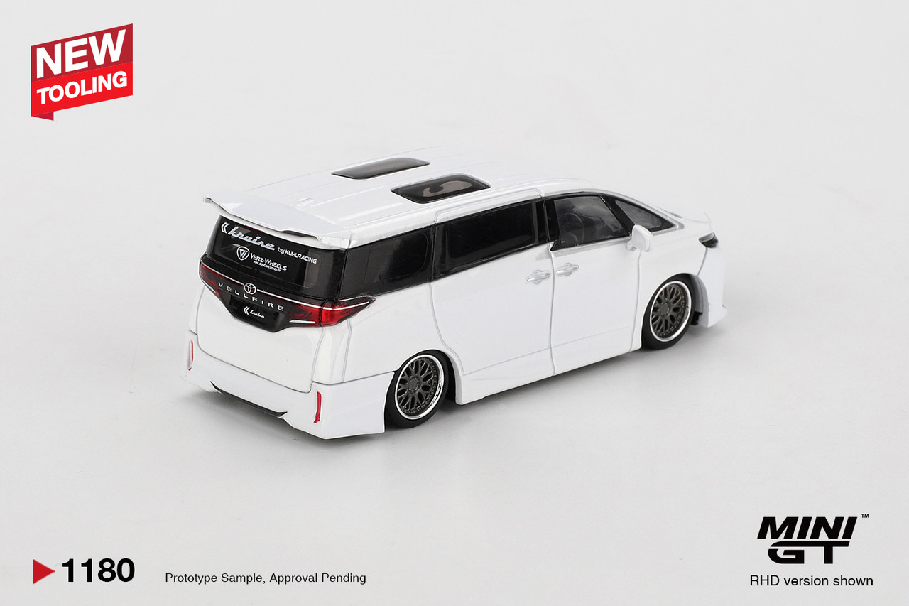 1/64 Mini GT Toyota Vellfire 40 KUHL White Diecast Car Model