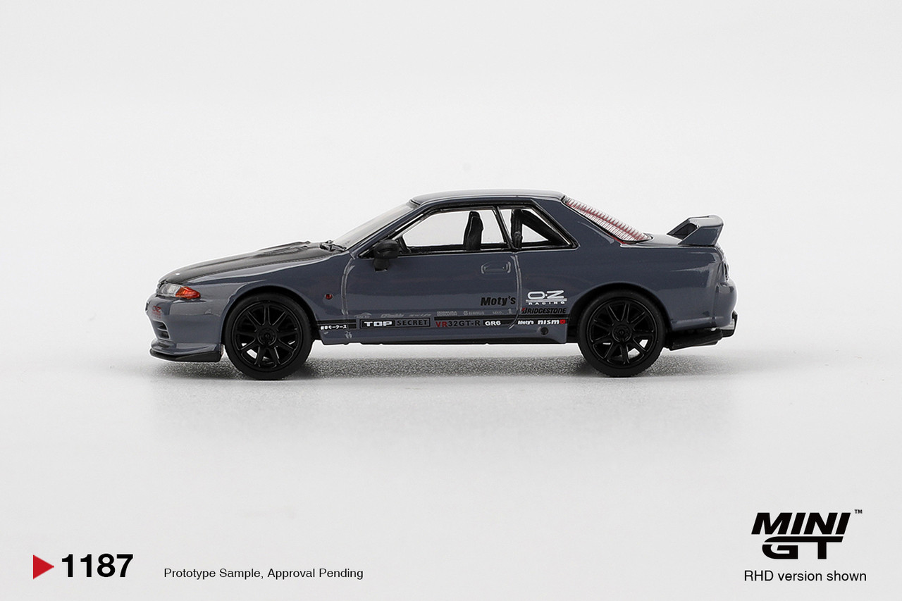 1/64 Mini GT Nissan Skyline GT-R Top Secret VR32 (Stealth Grey) Diecast Car Model
