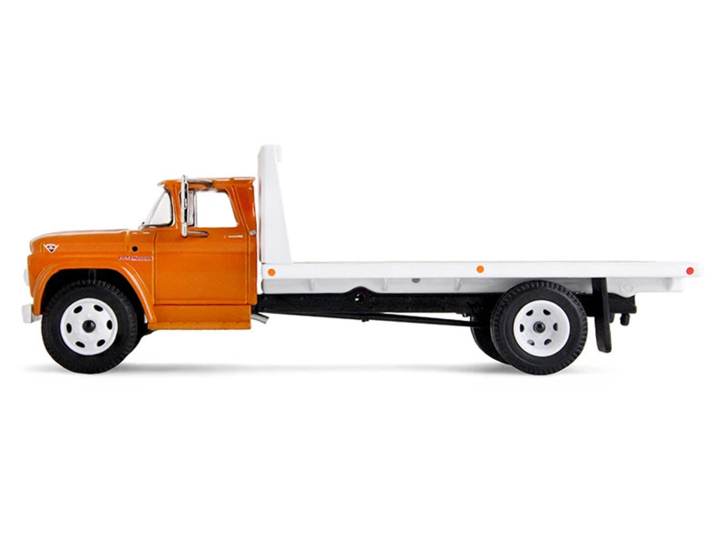 1/64 First Gear GMC 4000 Flatbed Truck (Omaha Orange) Diecast Car Model