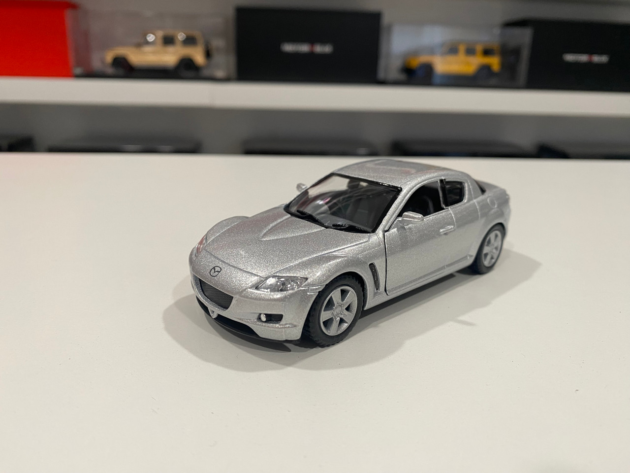 1/36 Kinsmart Mazda RX-8 RX8 (Silver) Pull Back Toy Car Model (New