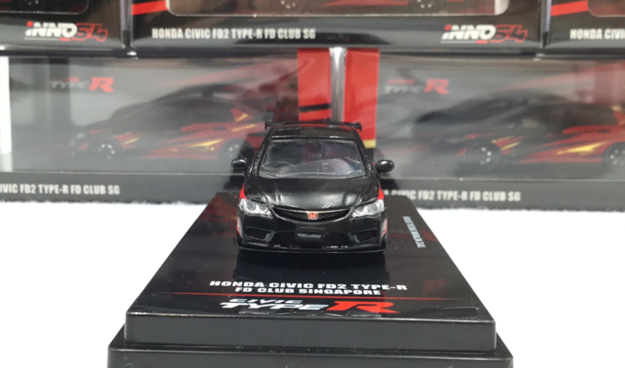 1/64 INNO64 Honda Civic FD2 Type-R FD Club Singapore Diecast Car Model