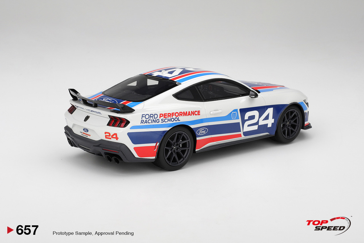 Mサイズ 1/18 Top Speed Ford Mustang Dark Horse #24 Ford Performance Racing