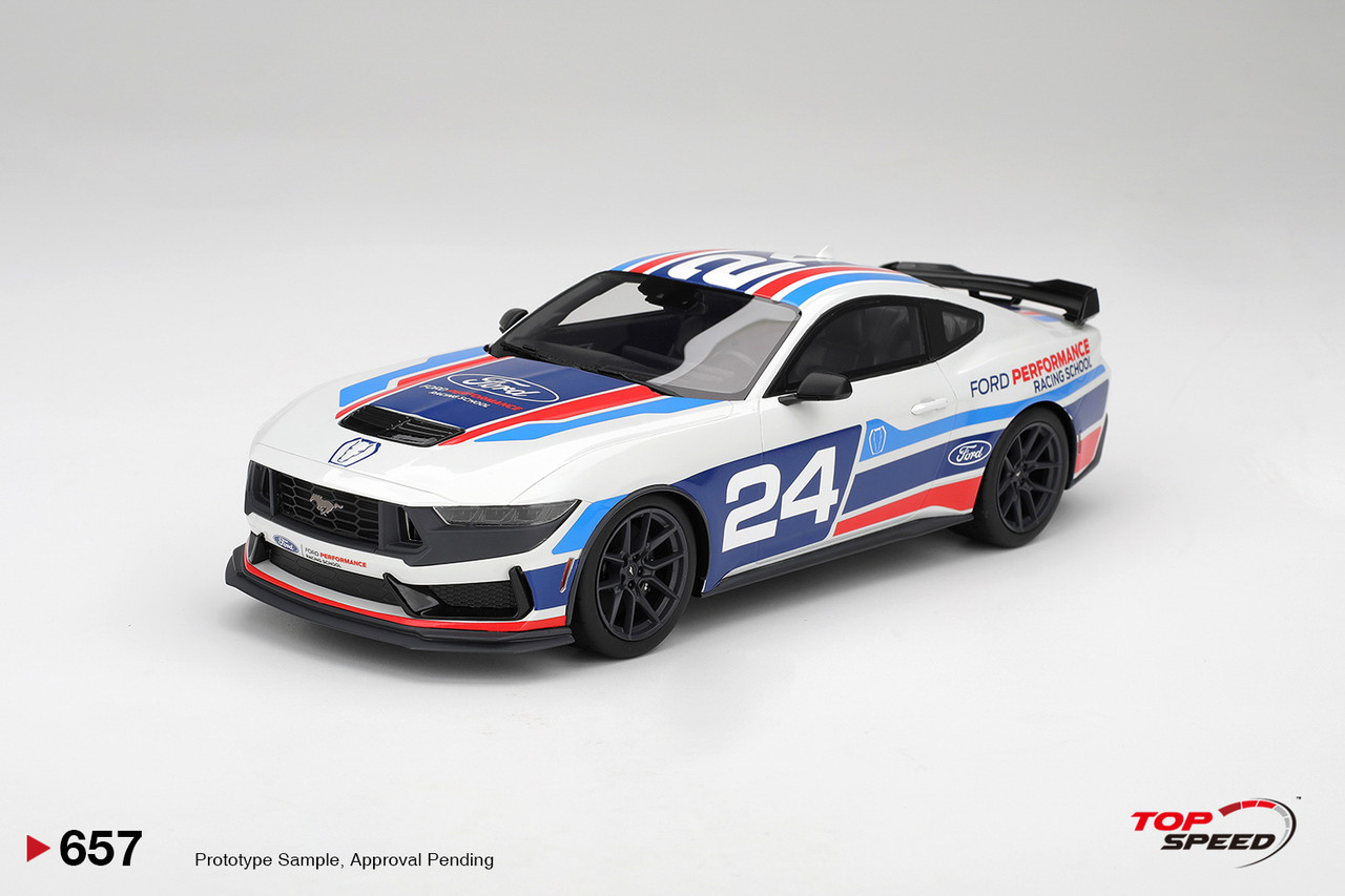亜美 1/18 Top Speed Ford Mustang Dark Horse #24 Ford Performance Racing