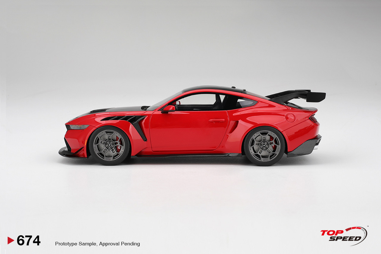 1/18 Top Speed Ford Mustang GTD (Race Red) Car Model