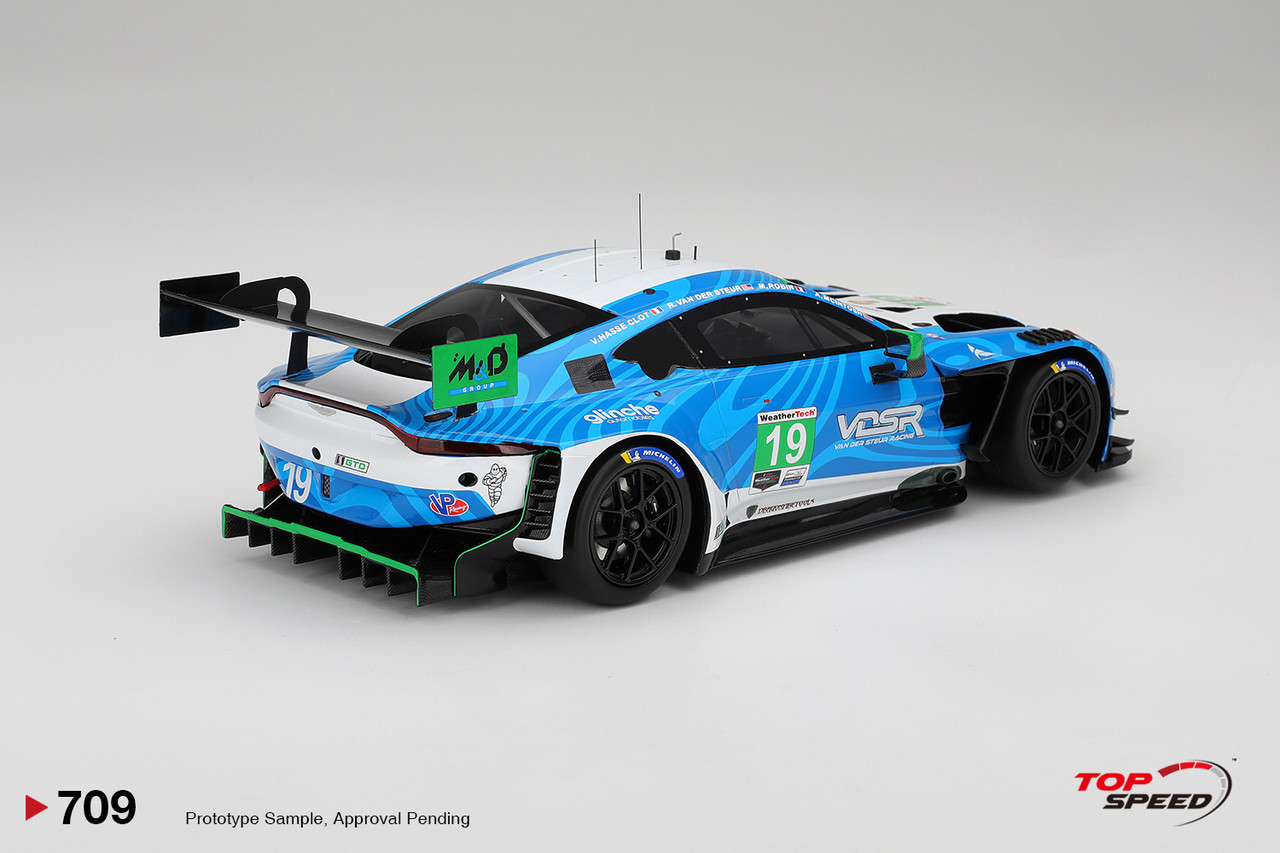 1/18 Top Speed Aston Martin Vantage GT3 Evo #19 van der Steur Racing 2025 IMSA Daytona 24 Hrs Car Model