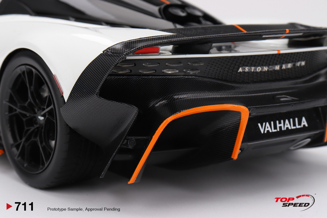 1/18 Top Speed Aston Martin Valhalla (Lunar White) Car Model