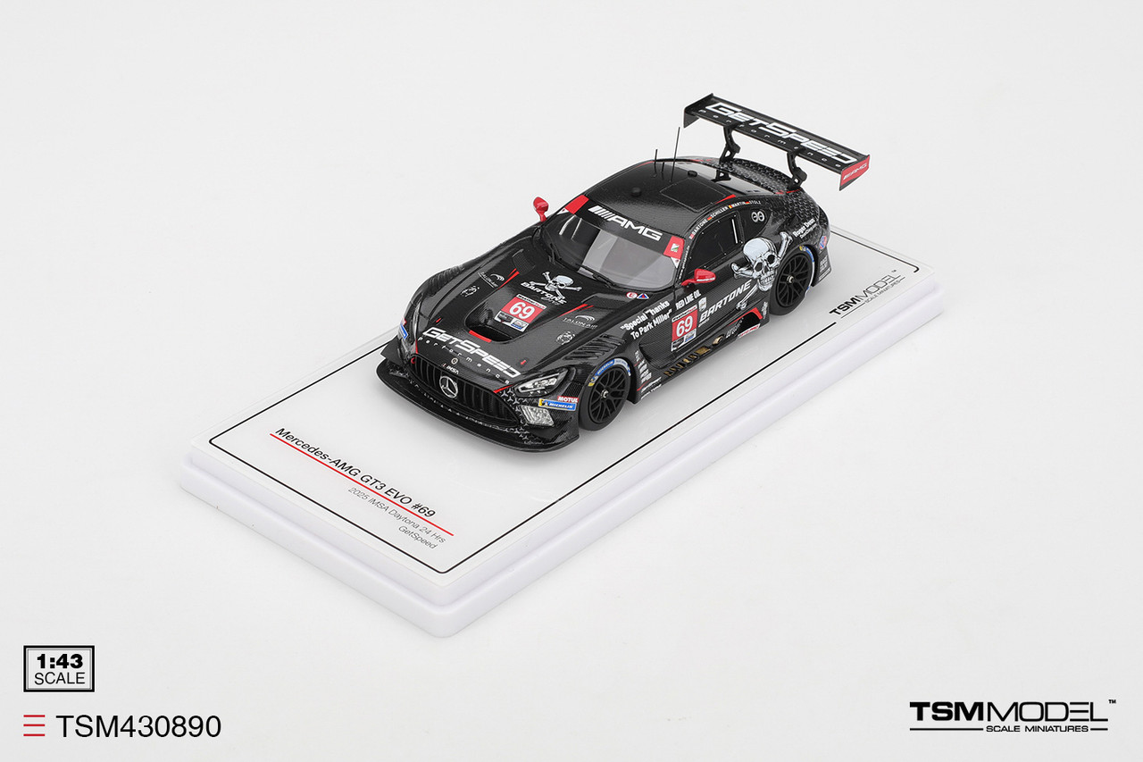 1/43 TSM Mercedes-AMG GT3 EVO #69 GetSpeed 2025 IMSA Daytona 24
