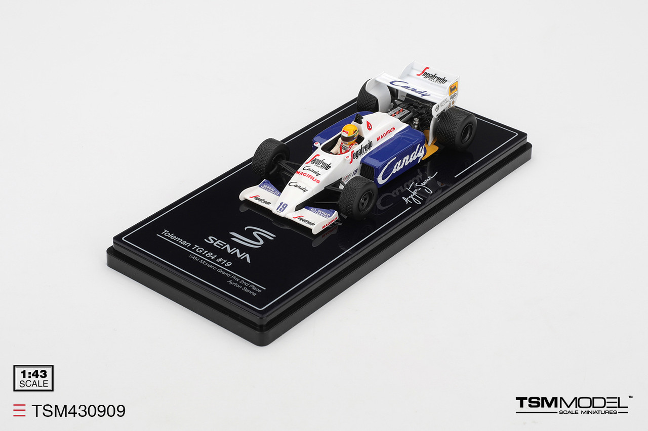 1/43 TSM 1984 Formula 1 Toleman TG184 #19 Ayrton Senna 1984 Monaco