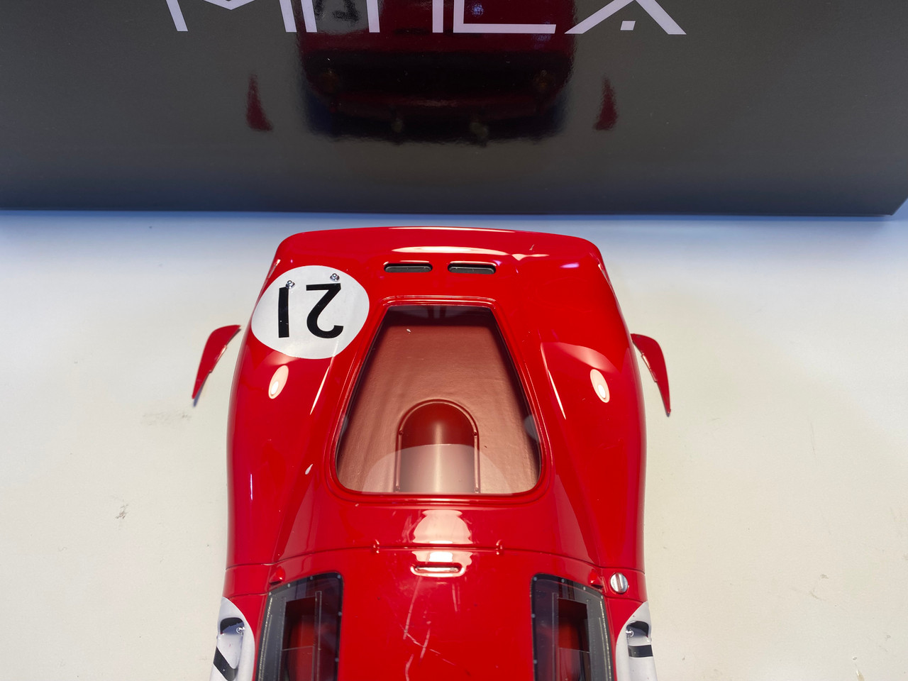 DAMAGED AS-IS 1/18 Mitica 1966 Ferrari 330 P3 Berlinetta #21 24h LeMans SpA Ferrari SEFAC Jean Guichet, Lorenzo Bandini Car Model