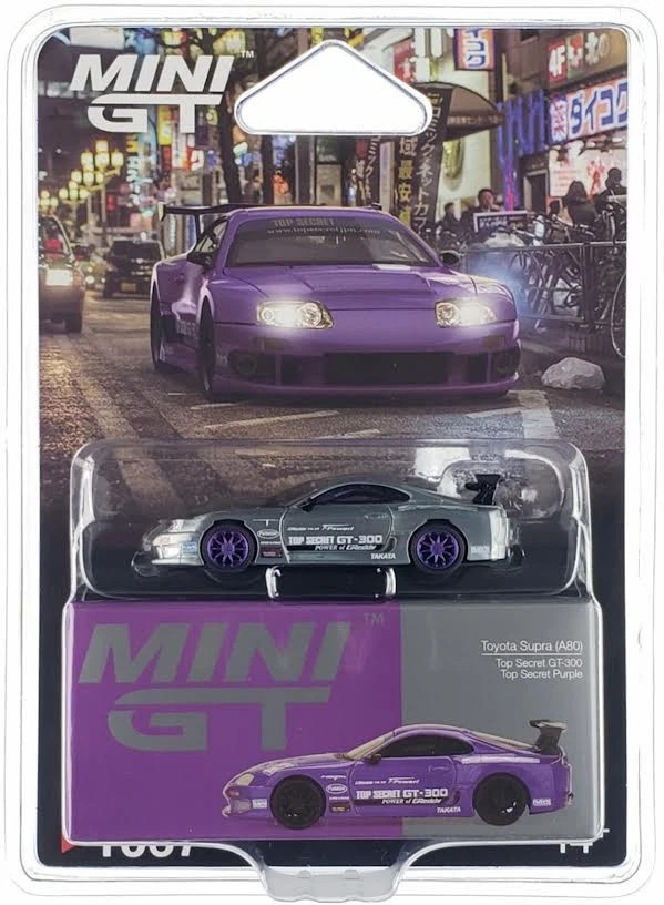 「Chase」1/64 MINI GT Toyota Supra (A80) Mini GT Toyota Supra (A80) Top Secret GT-300 – Top Secret Gold