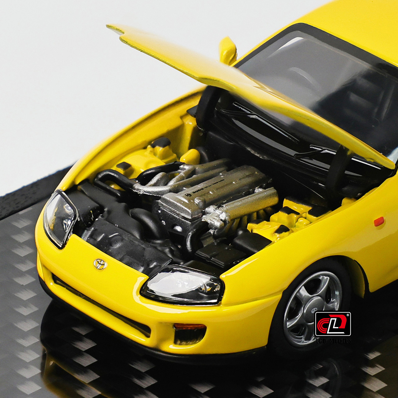 1/64 LCD Toyota Supra MK4 A80 (Yellow) Diecast Car Model