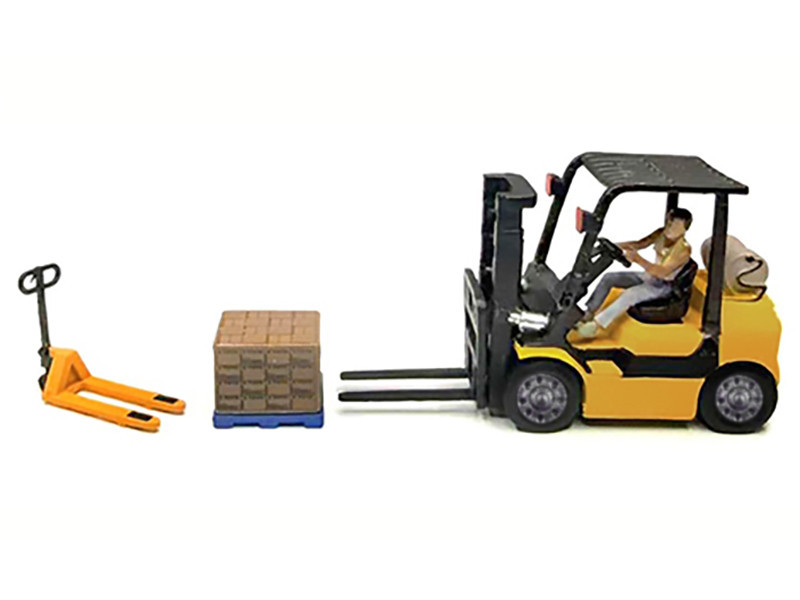 "Heavy Lifters" 4 piece Diecast Set Limited Edition for 1/64 Scale Models by American Diorama