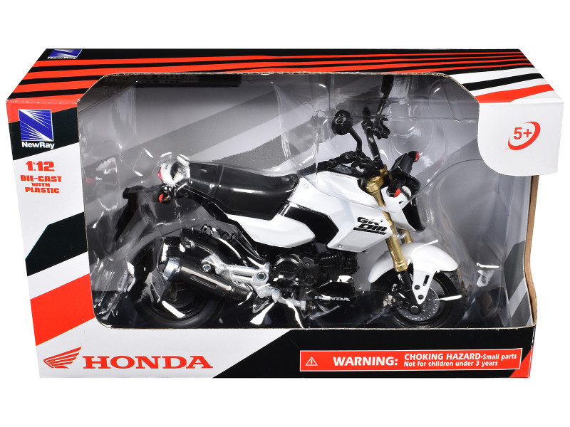 Honda GROM Motorcycle White 1/12 Diecast Model by New Ray