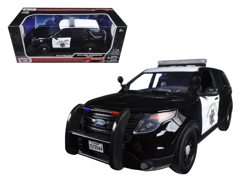 1/18 Motormax 2015 Ford PI Utility Interceptor CHP California