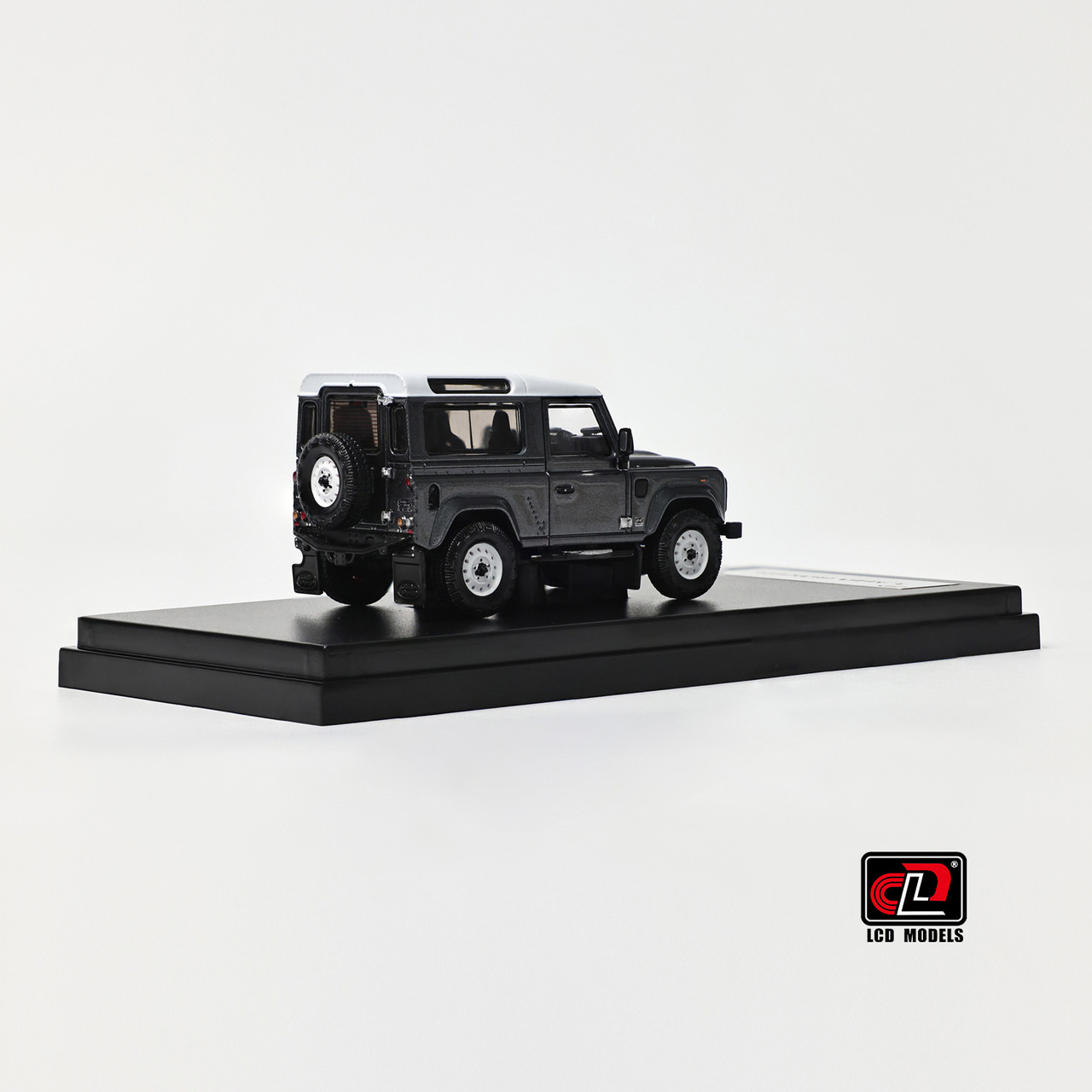 1/64 LCD Land Rover Defender 90 V8 (Grey) Diecast Car Model