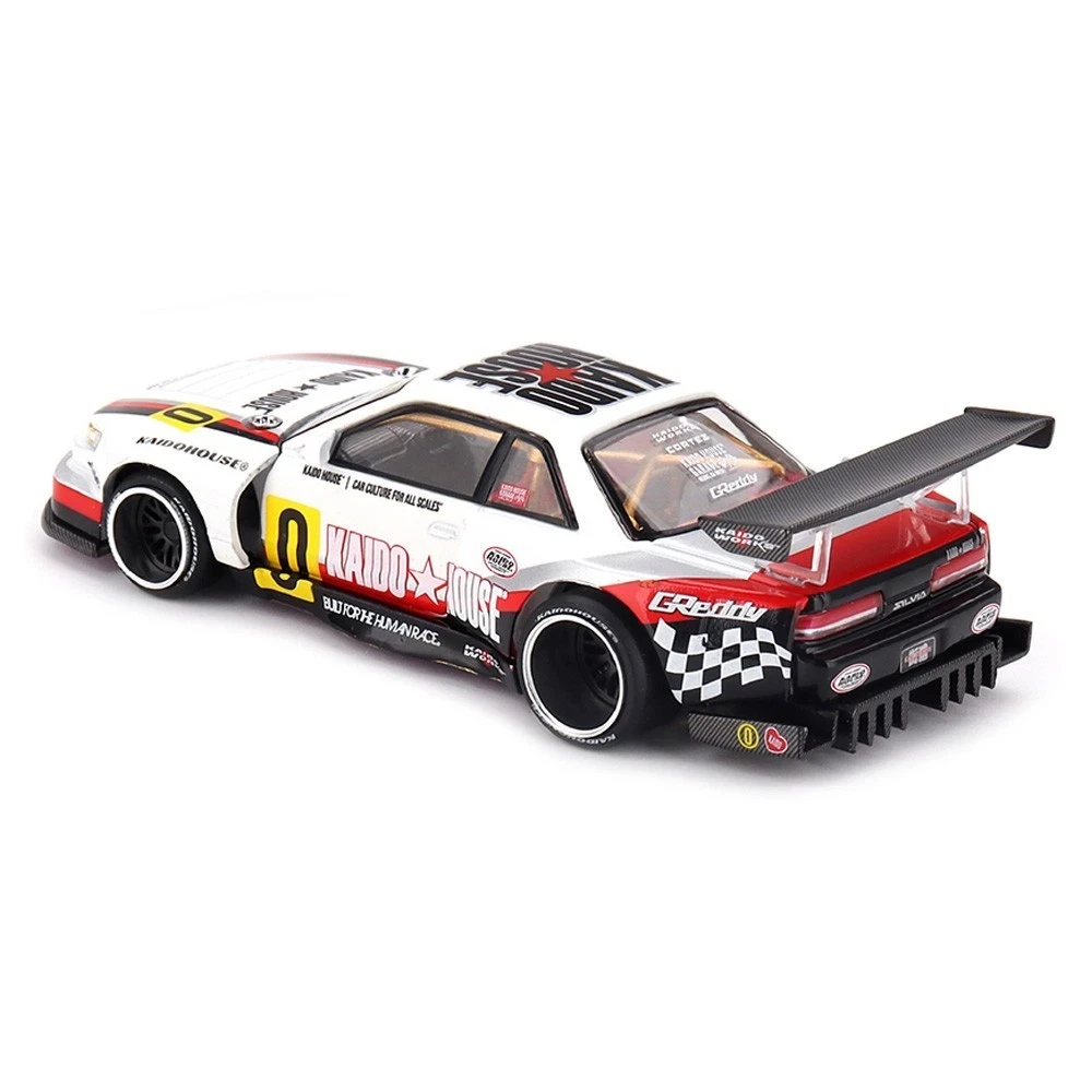 1/64 Kaido House Nissan Silvia S13-R Circuit Spec V1 #0 (White) Diecast Car Model