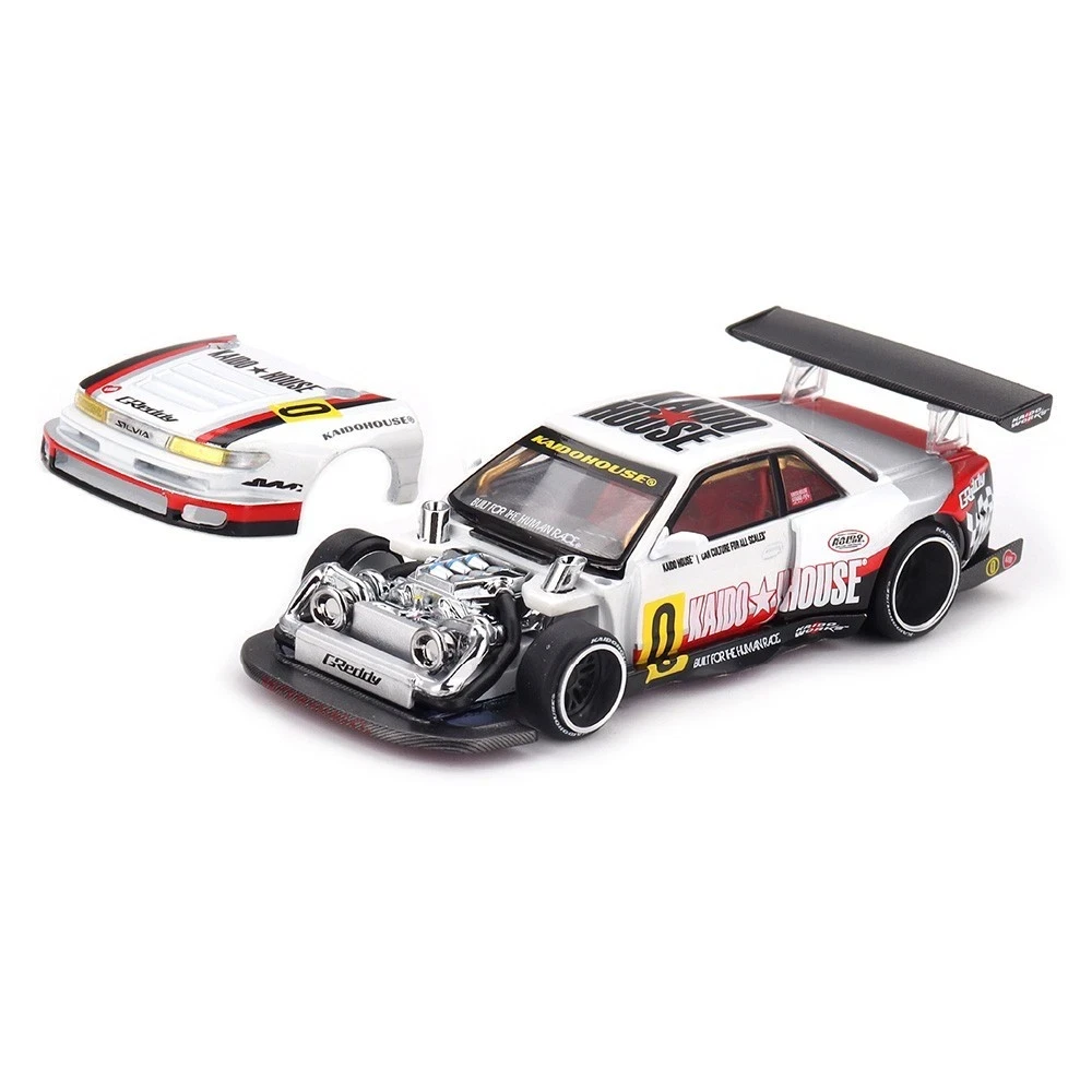 1/64 Kaido House Nissan Silvia S13-R Circuit Spec V1 #0 (White) Diecast Car Model