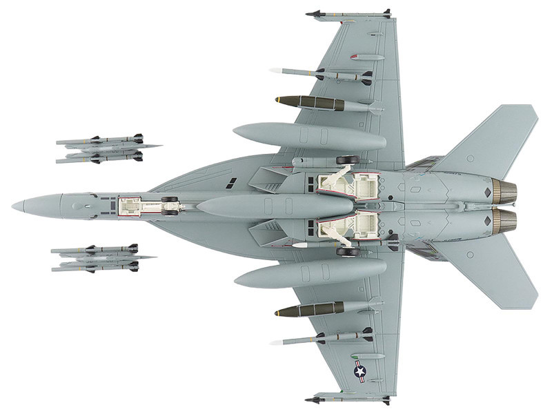 Boeing F/A-18F Super Hornet Fighter Aircraft "165875 Green Hornet VX-23 Salty Dogs NAS Patuxent River" (2011) United States Navy "Air Power Series" 1/72 Diecast Model by Hobby Master