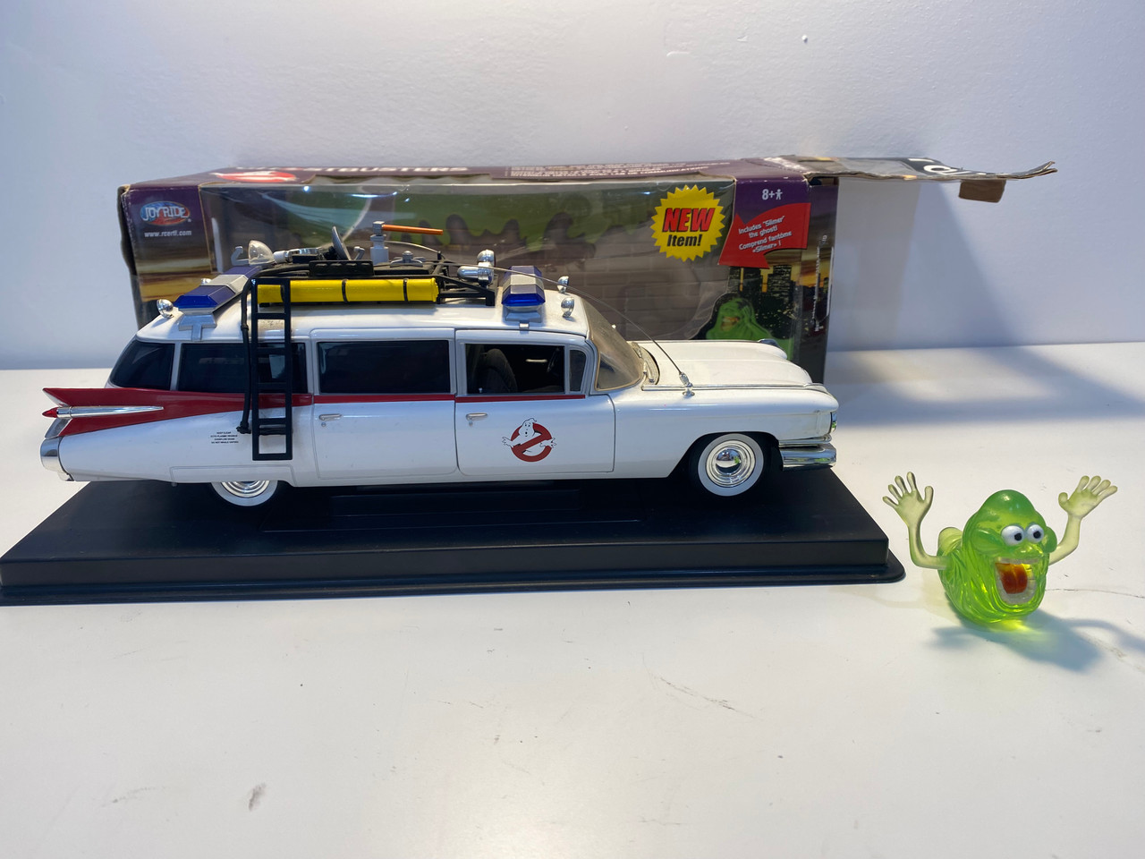 GHOSTBUSTERS ECTO-1 ミニカー JOYRIDE AS-IS 1/21 Joyride Ertl Ghostbusters ECTO I Diecast Car Model