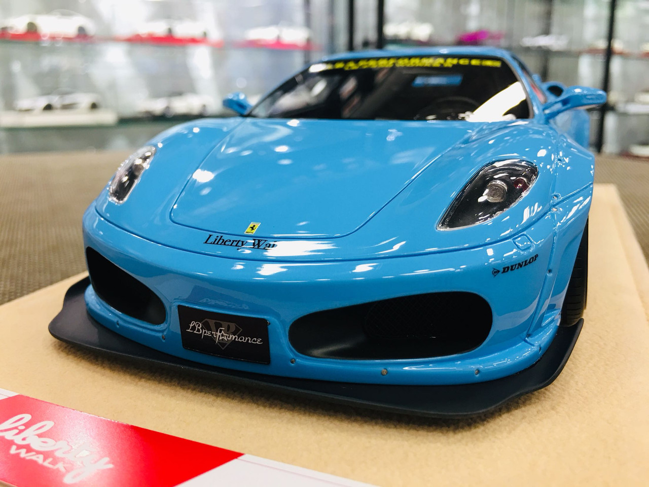 1/18 LB Performance LB Works Liberty Walk Ferrari F430 (Blue) Resin Car  Model Limited - LIVECARMODEL.com