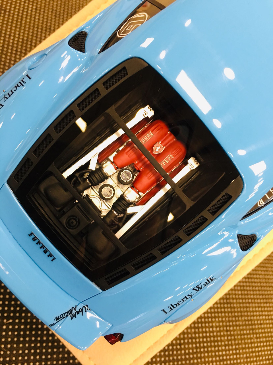 1/18 LB Performance LB Works Liberty Walk Ferrari F430 (Blue) Resin Car Model Limited