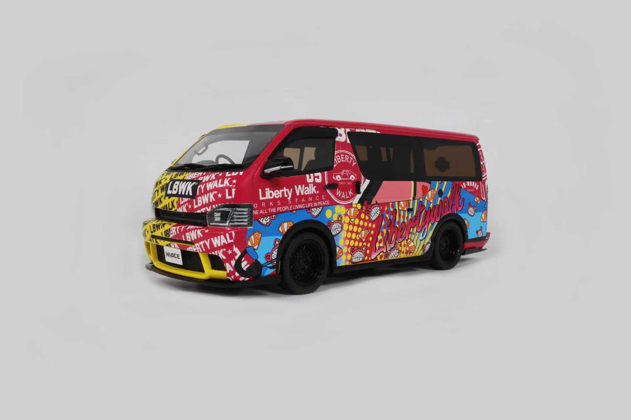 1/18 Toyota Hiace LBWK 樹脂ハイエンド自動車モデル 1/18 OTTO Toyota Hiace LBWK Car Model - LIVECARMODEL.com