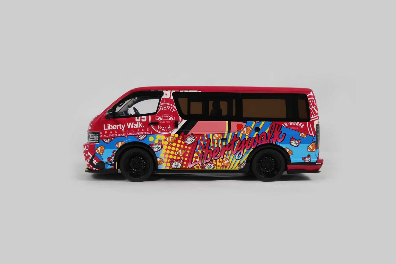 1/18 Toyota Hiace LBWK 樹脂ハイエンド自動車モデル 1/18 OTTO Toyota Hiace LBWK Car Model - LIVECARMODEL.com