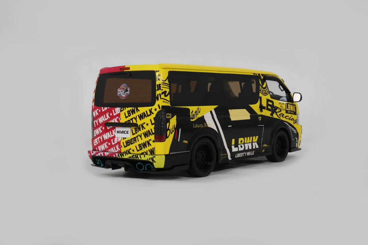 1/18 Toyota Hiace LBWK 樹脂ハイエンド自動車モデル 1/18 OTTO Toyota Hiace LBWK Car Model - LIVECARMODEL.com