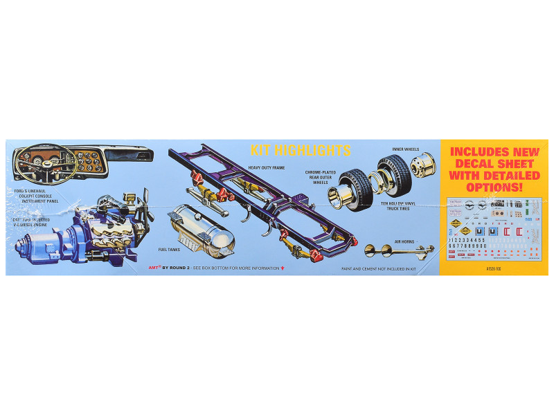 Skill 3 Model Kit Ford LNT-8000 Louisville Line Dump Truck 1/25 Scale Model by AMT