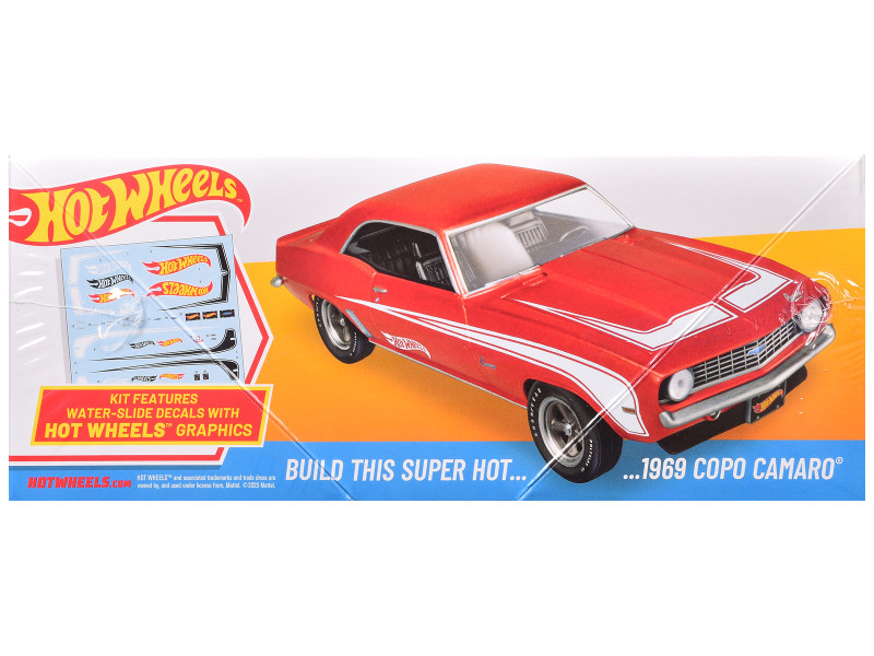 Skill 2 Model Kit 1969 Chevrolet COPO Camaro "Hot Wheels" 1/25 Scale Model by AMT