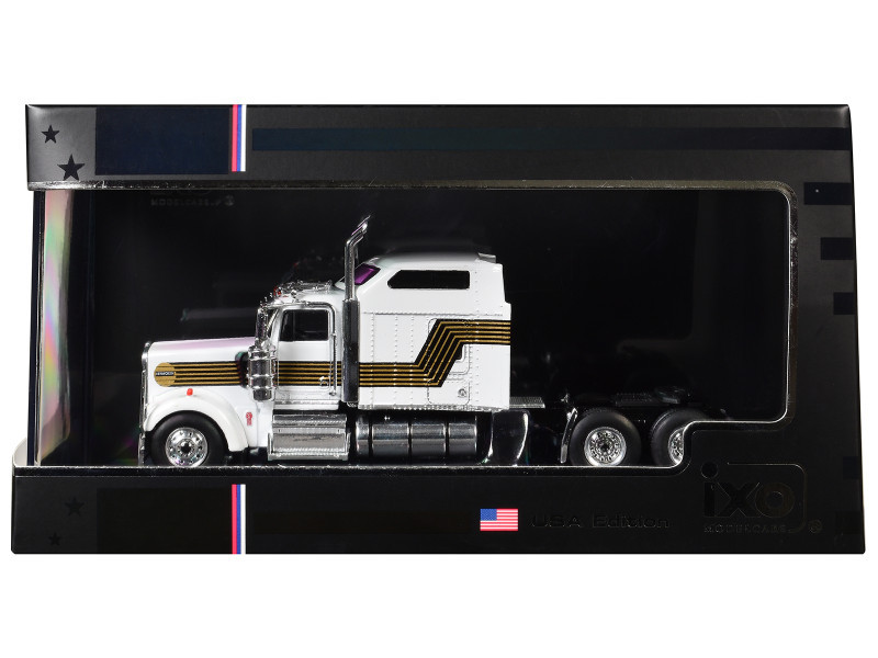 1/64 Ixo Kenworth W900 (White with Comet) Diecast Model