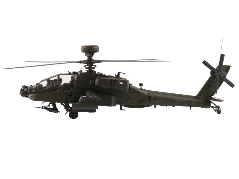 Boeing AH-64E Apache Echo Attack Helicopter "ZM714 Middle Wallop" (2022) British Army "Air Power Series" 1/72 Diecast Model by Hobby Master