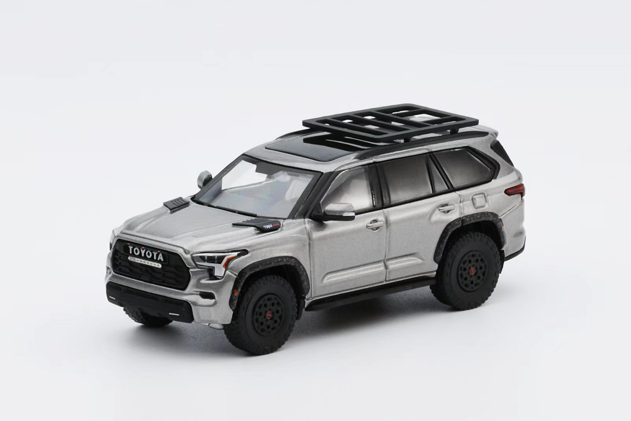 1/64 GCD Toyota Sequoia (Metallic Silver) Diecast Car Model