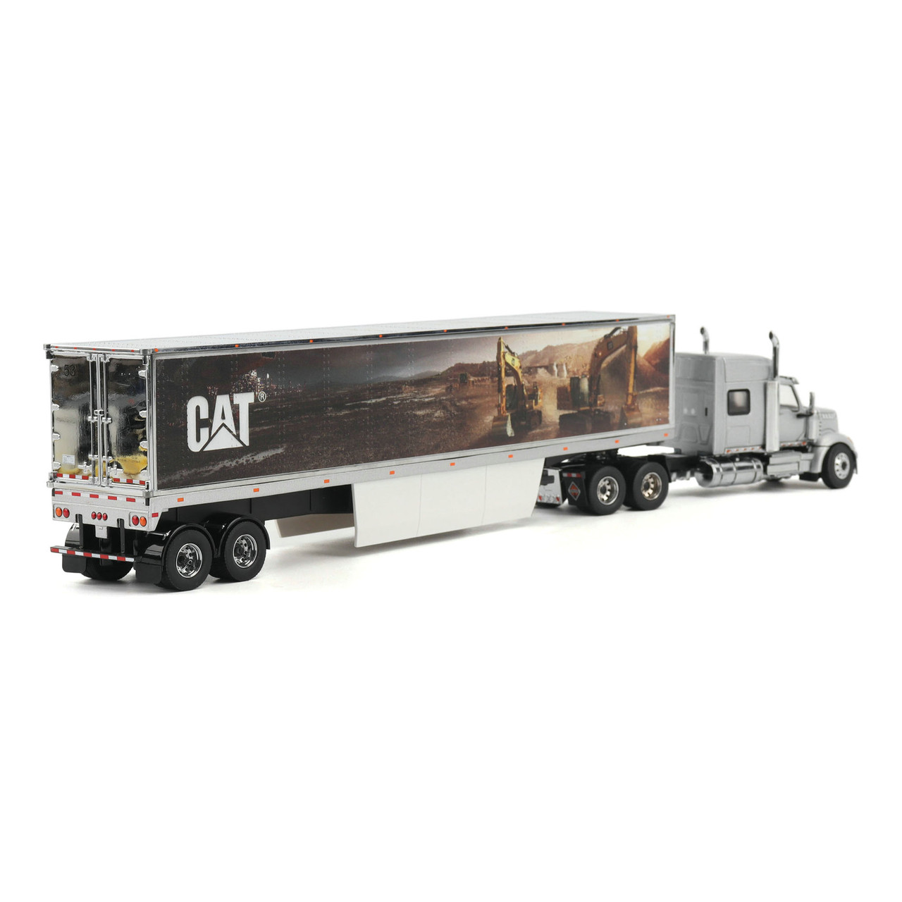 1/50 Diecast Masters International Lonestar Sleeper with Cat Mural Trailer Diecast Model