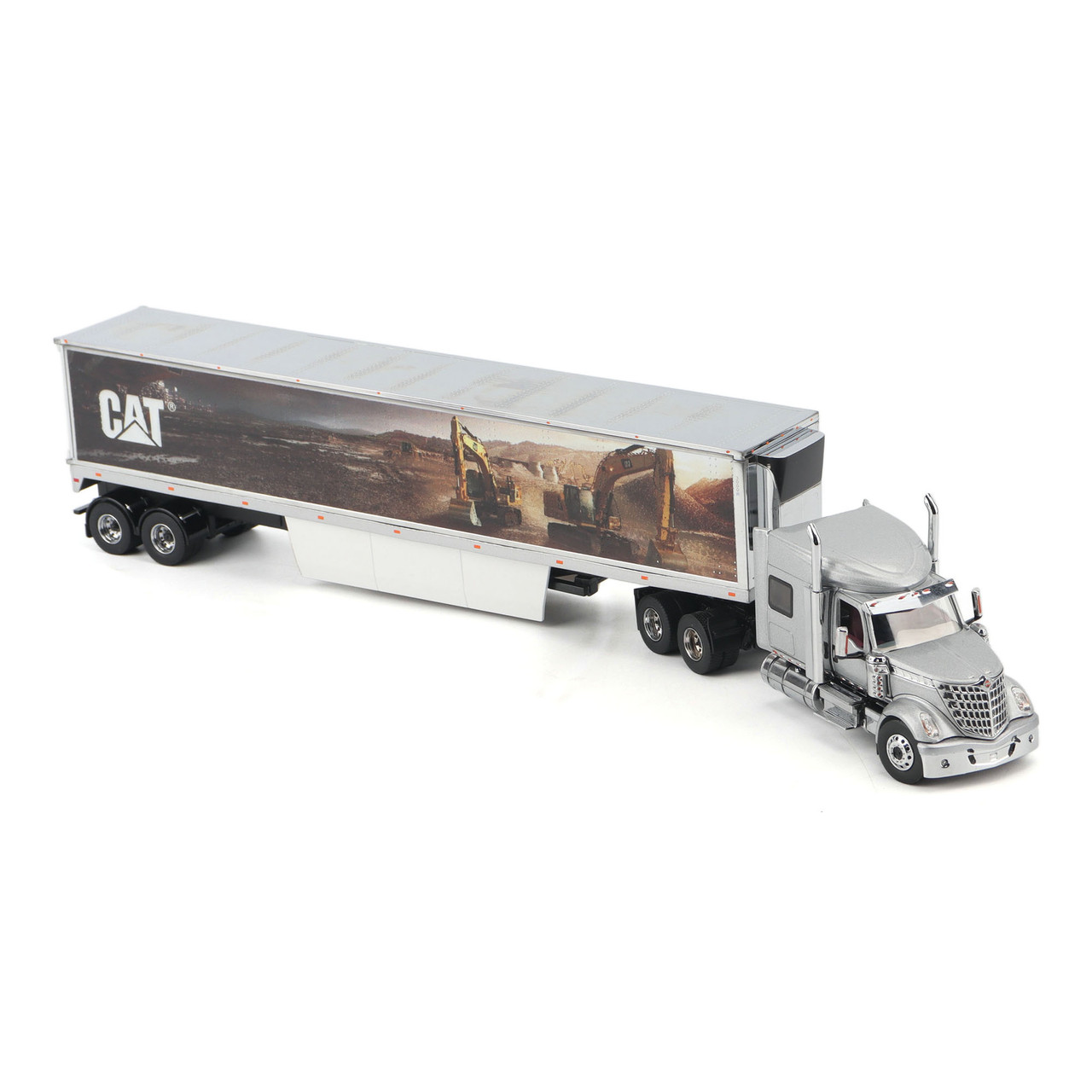 1/50 Diecast Masters International Lonestar Sleeper with Cat Mural Trailer Diecast Model