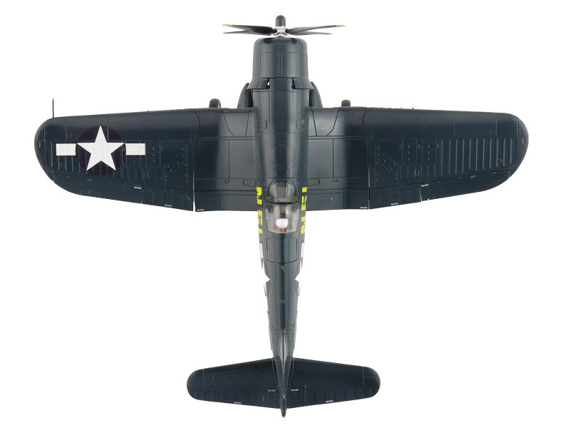 Vought F4U-4 Corsair Aircraft "N51 John Glenn VMF-155 China" (1945) United States Marine Corps "Air Power Series" 1/48 Diecast Model by Hobby Master