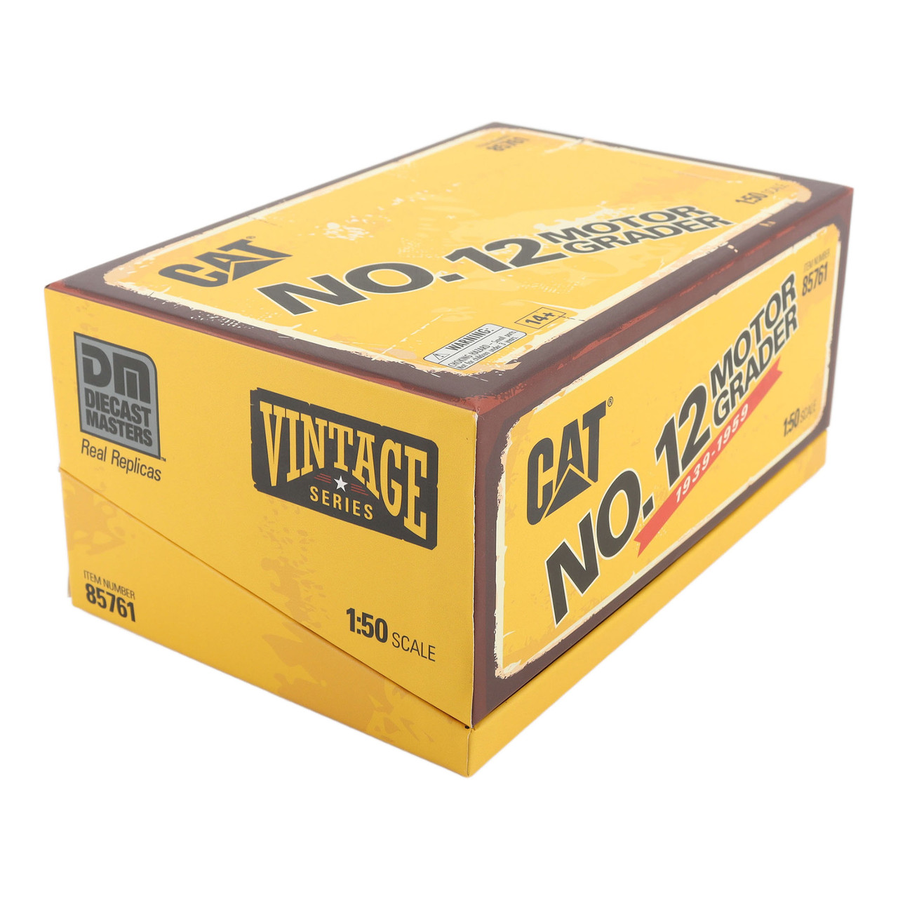 1/50 Diecast Masters CAT No.12 Motor Grader Diecast Model