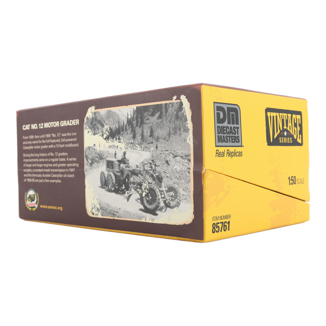 1/50 Diecast Masters CAT No.12 Motor Grader Diecast Model