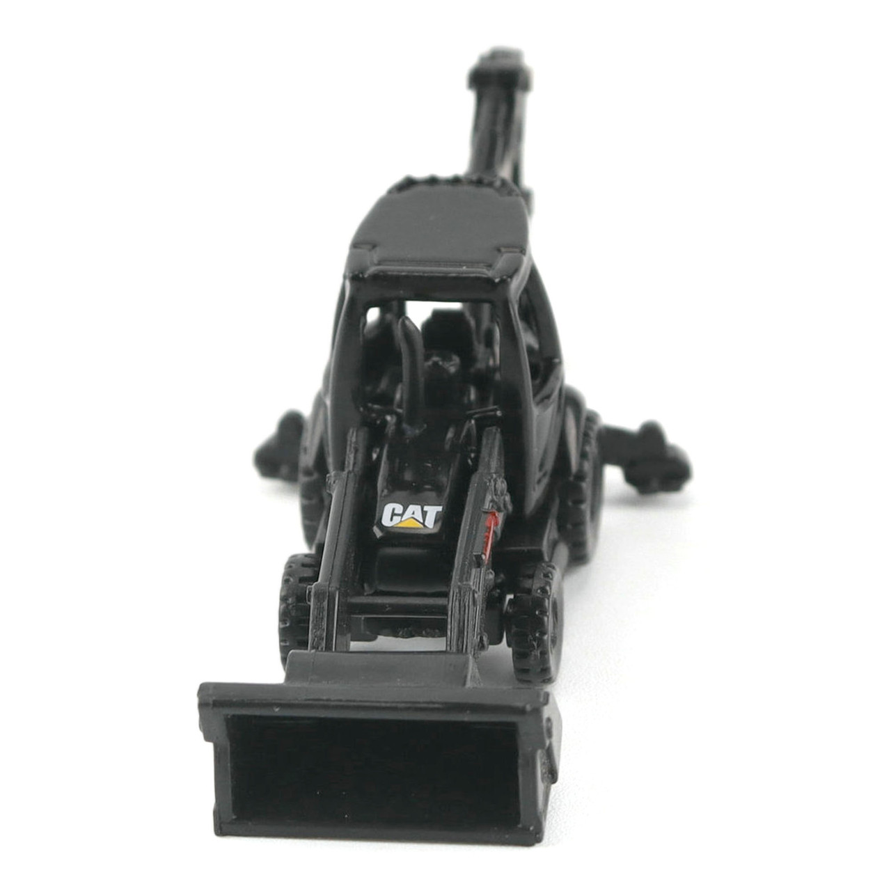 Diecast Masters CAT Micro 420E Backhoe Loader (Black Finish) with Accessories in Tool Box