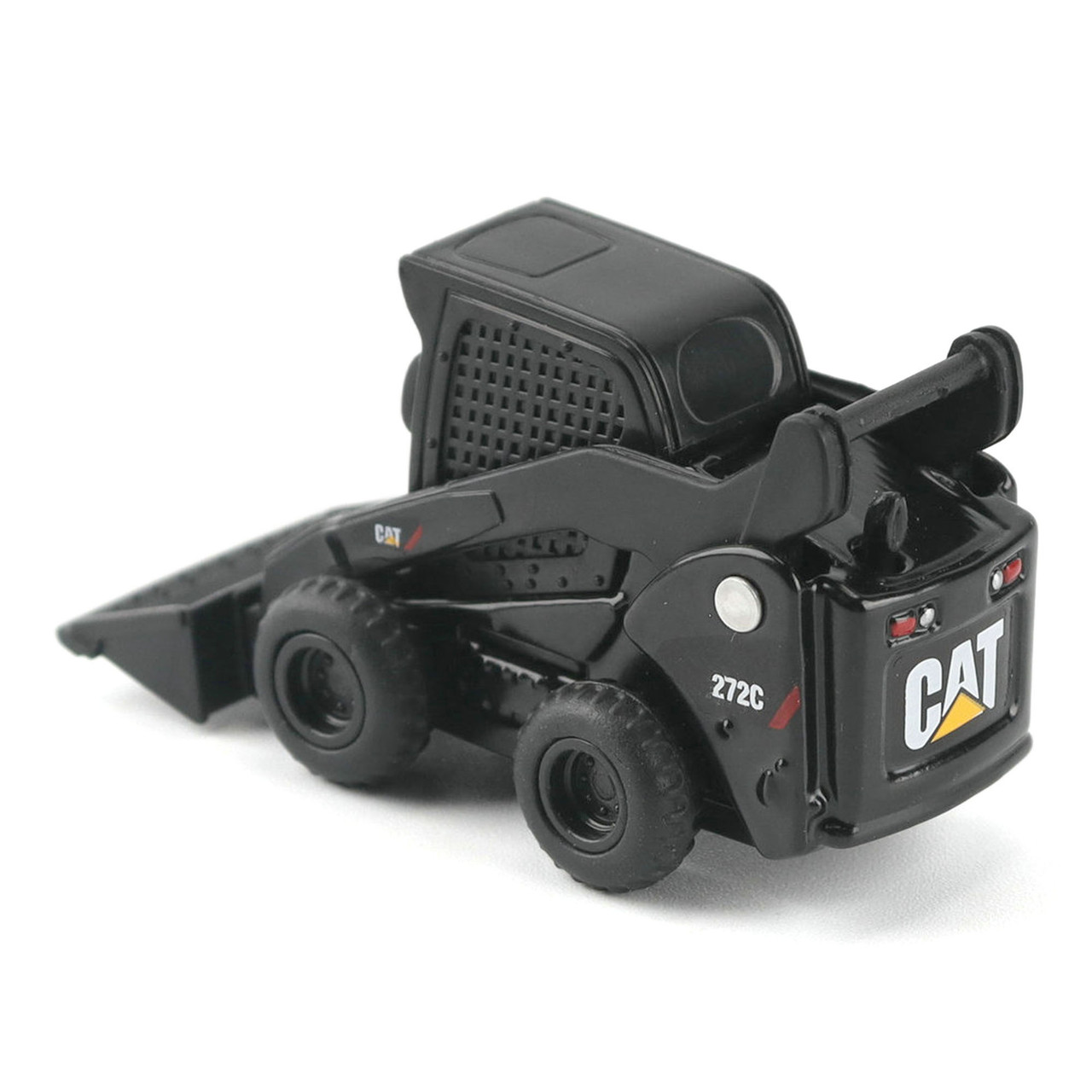 Diecast Masters CAT Micro 272C Skid Steer Loader (Black Finish) with Accessories in Tool Box