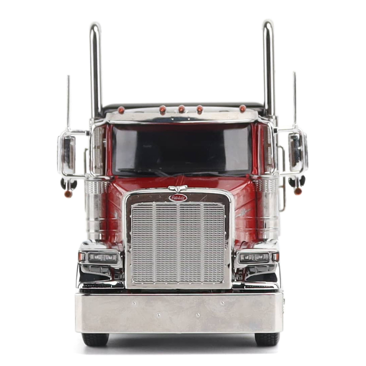 1/32 Diecast Masters Peterbilt Model 589 131-inches-BBC 58-inches-Sleeper Tridem-Axle Legendary Package Truck Tractor (Legendary-Red color) Diecast Model
