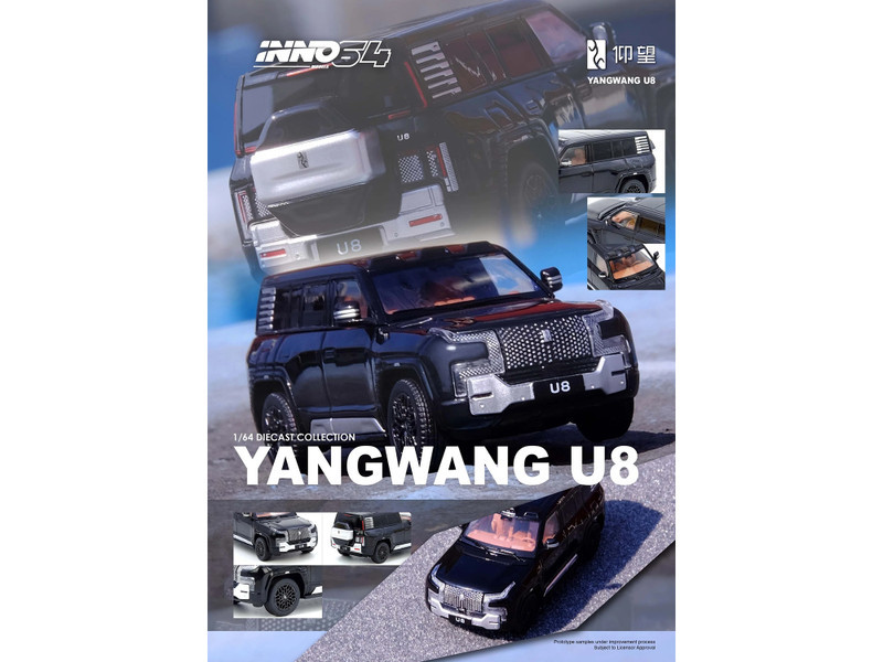 1/64 Inno Yanwang U8 (Black) Diecast Car Model