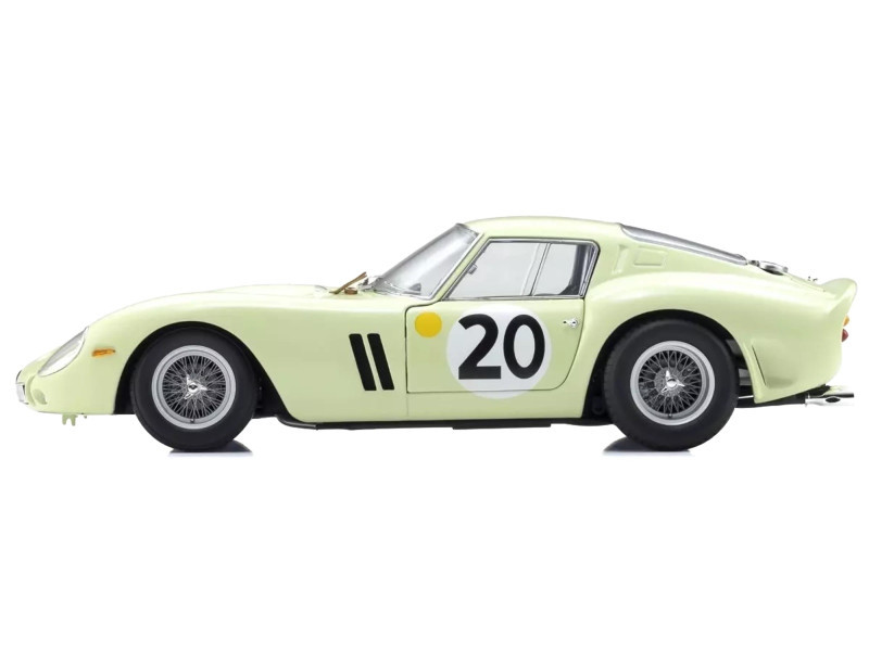 1/18 Kyosho 1962 Ferrari 250 GTO Le Mans 24 Hours #20 Innes Ireland, Masten Gregory Diecast Car Model