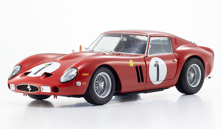 1/18 Kyosho 1962 Ferrari 250 GTO 1000km Paris #1 Pedro Rodriguez, Ricardo Rodriguez Diecast Car Model
