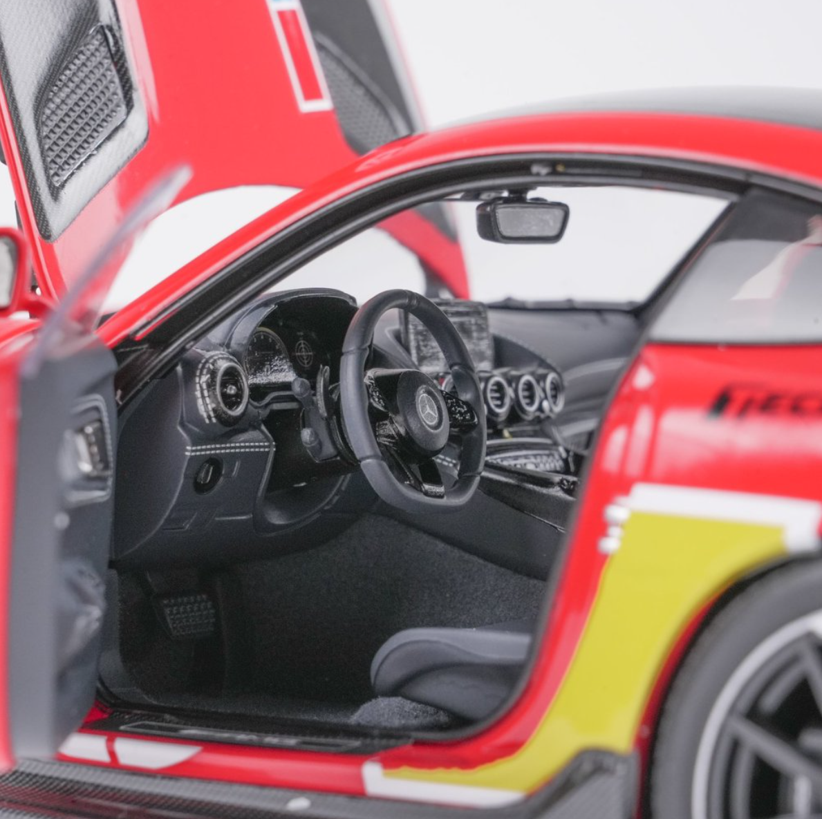 1/18 Minichamps 2025 Mercedes-AMG GT Black Series #50 (Red with Livery) Diecast Car Model