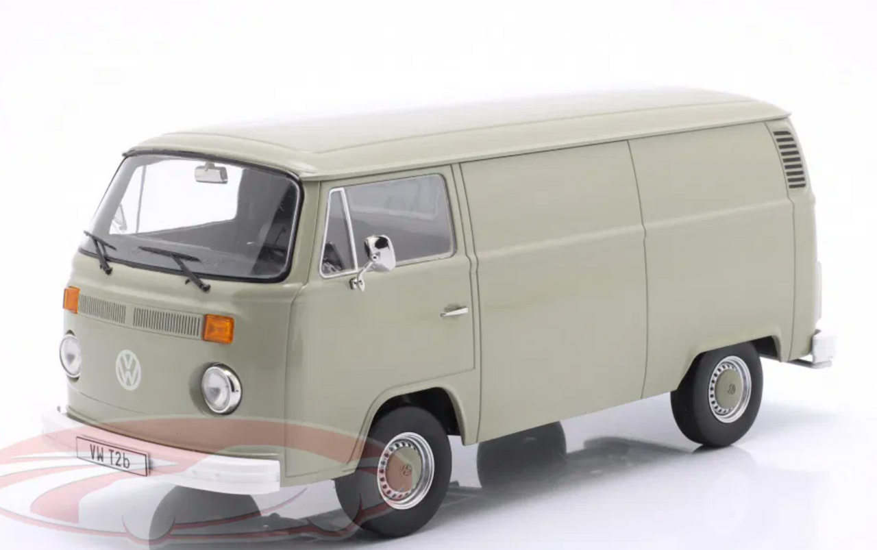 1/18 KK-Scale 1972 Volkswagen VW T2b Bus (Light Grey) Diecast Car Model