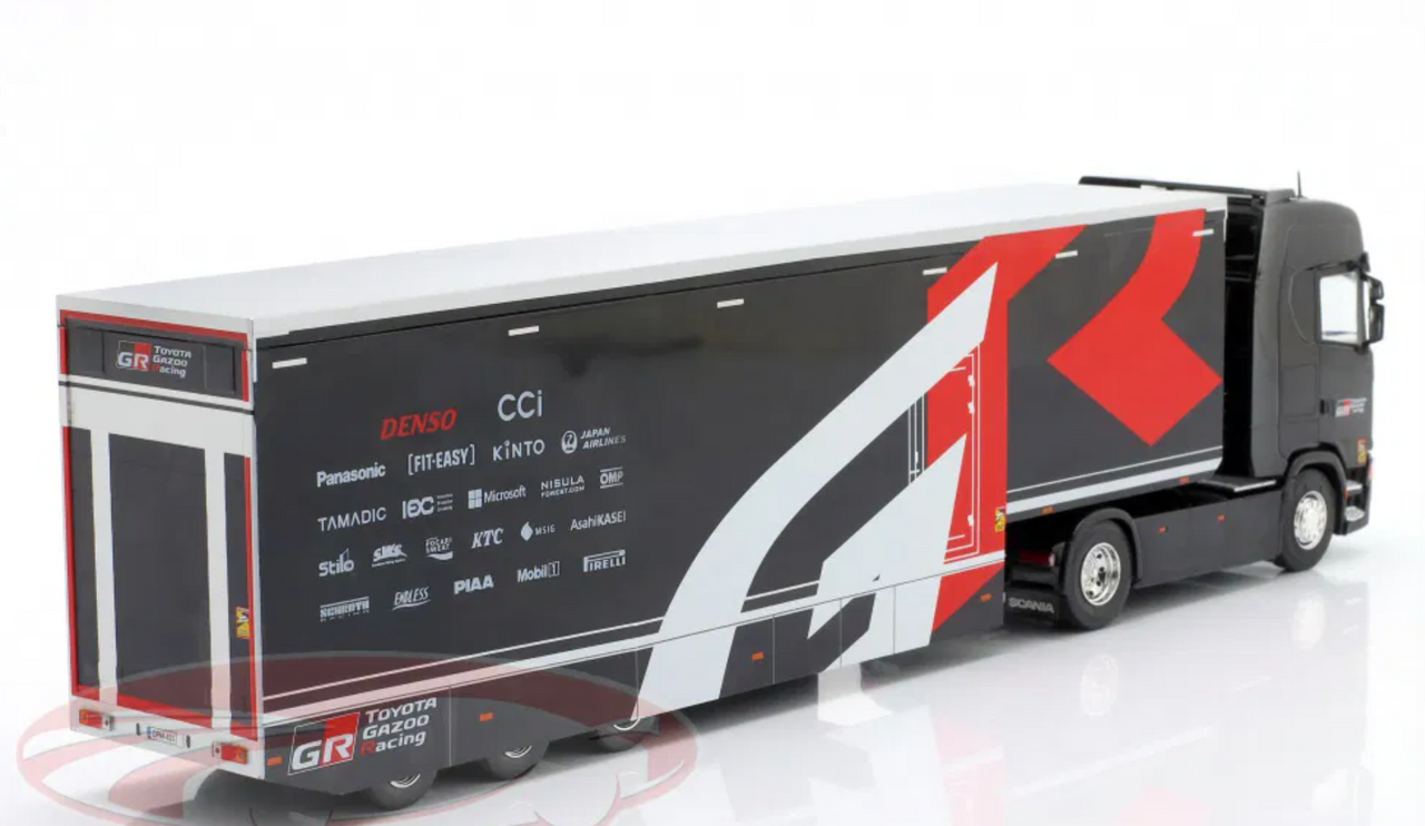 1/43 Ixo Scania S-Series Race Car Transporter Toyota Gazoo Racing Team Diecast Model