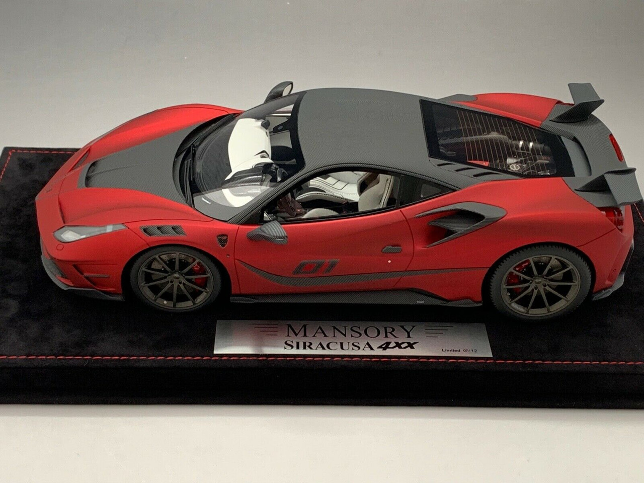 1/18 Mansory Ferrari 488 Siracusa 4xx in Red w/ Grey Wheels & Red