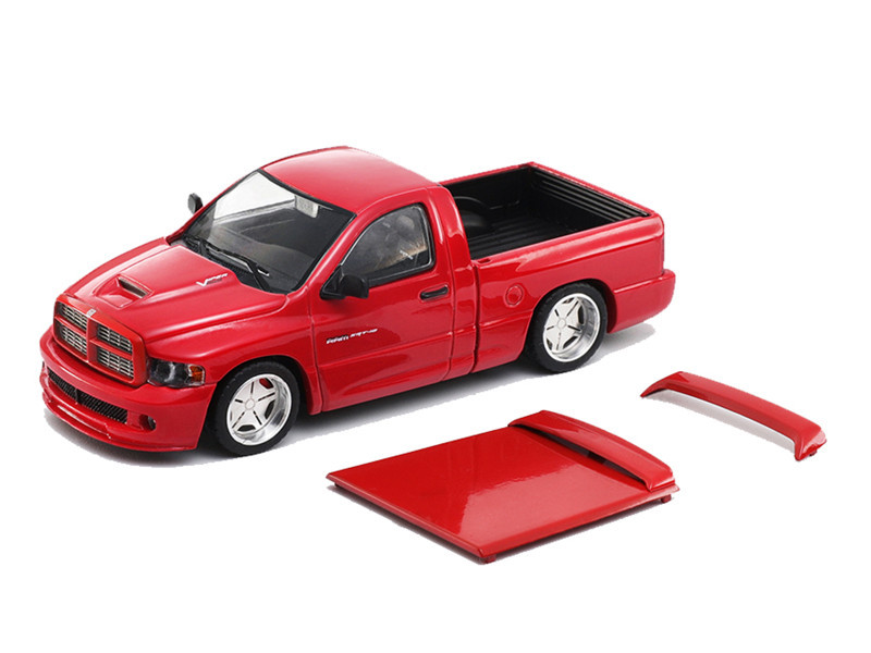 1/64 SHOOM64 2003 Dodge Ram SRT-10 Pickup (Red) Diecast Car Model