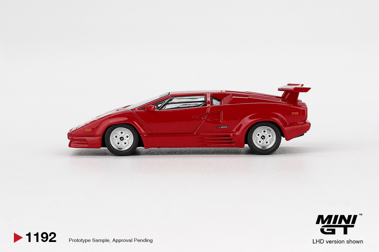 ミニカー Lamborghini Countach 25th Anniversary 1/64 Mini GT Lamborghini Countach 25th Anniversary (Red) Diecast